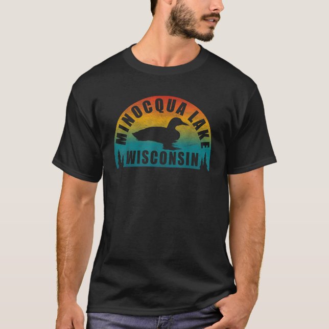 Minocqua Lake Northern Wisconsin T-Shirt (Vorderseite)