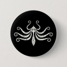 Minooktopus im Minimalstil (Not) Button