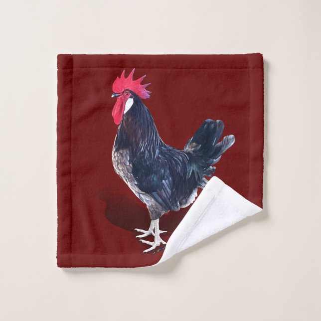 Minorca Rooster Badhandtuch Set (Waschlappen)
