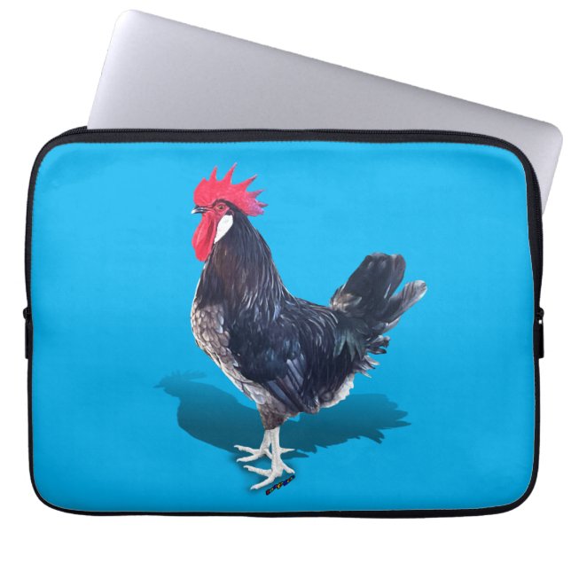 Minorca Rooster Laptopschutzhülle (Vorderseite)