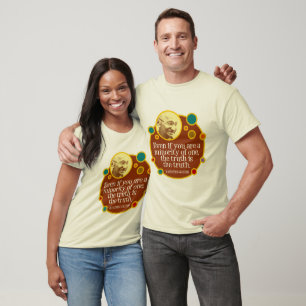 Minorité d'un T-shirt de citation de Gandhi