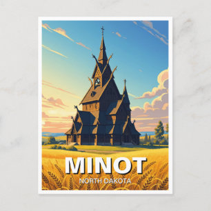 Minot Park North Dakota Postkarte