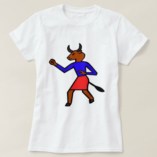 Minotaur bekämpfen T-Shirt (Design vorne)