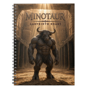 Minotaur Labyrinth Herz Dunkle Kino Notizblock