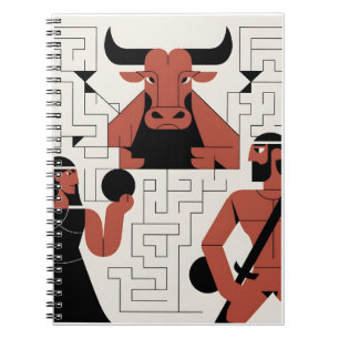 Minotaur Labyrinth-Notebook Notizblock