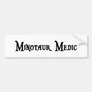 Minotaur Mediziner-Autoaufkleber Autoaufkleber