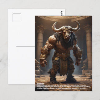 Minotaur Postkarte