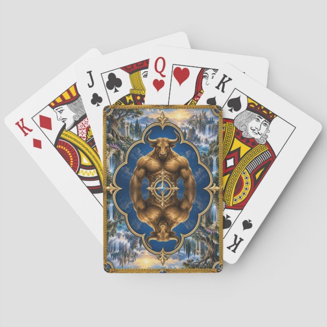 Minotaurus, Gothic Fantasy Monster Spielkarten (Rückseite)