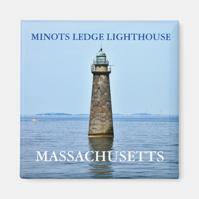 Minots Ledge Lighthouse, Massachusetts Magnet (Vorne)
