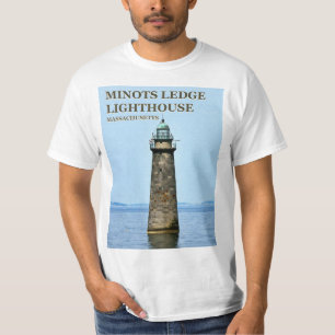 Minots Ledge Lighthouse, Massachusetts T - Shirt