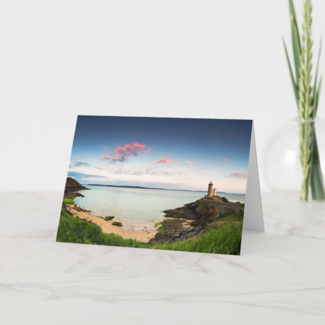 Minou Leuchtturm | Frankreich Bretagne Finistere Karte (Vorderseite)