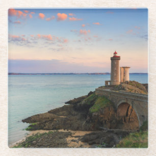 Minou Leuchtturm in Frankreich Glasuntersetzer