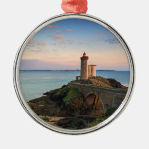 Minou Leuchtturm in Frankreich Ornament Aus Metall