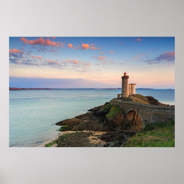 Minou Lighthouse in Frankreich Poster (Vorne)