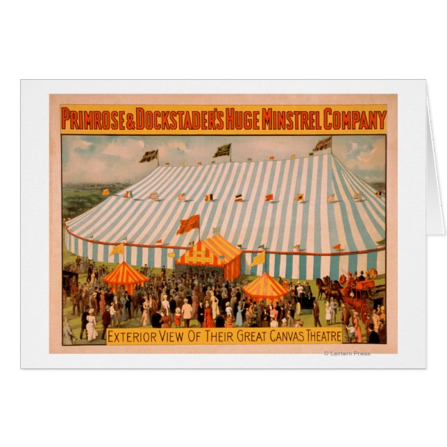 Minstrel's Außenansicht des riesigen Theaters der  (Vorderseite (Horizontal))