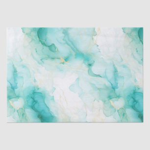 Mint Aqua Glam Elegante Seidenpapier