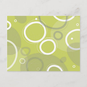Mint Atomic Abstract Postkarte