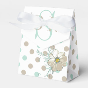 MINT BISQUE DOTS STRIPES Mit Monogramm Günstige Bo Geschenkschachtel