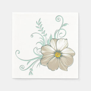 MINT BISQUE DOTS STRIPES PAPIERNAPKINS SERVIETTE