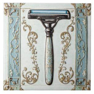 Mint Blue Shave Razor Shaver Funny Bad Fliese