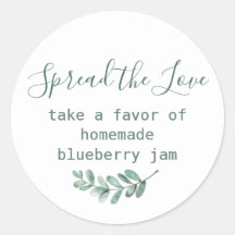 Mint Botanical Elegant Wedding Gevor Sticker