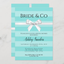 Mint Bride & Co Bridal Dusche Einladung