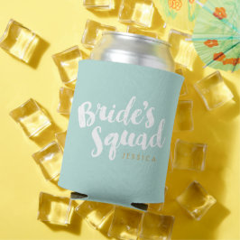 Mint Bride's Squad Personalisiertes Brautparty Ges Dosenkühler