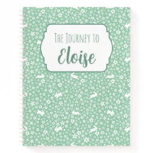 Mint Bunny Floral IVF Fruchtbarkeitsreise Premium