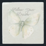 Mint Butterfly Dragonfly Joy Steinuntersetzer<br><div class="desc">Mint Butterfly Dragonfly Joy</div>