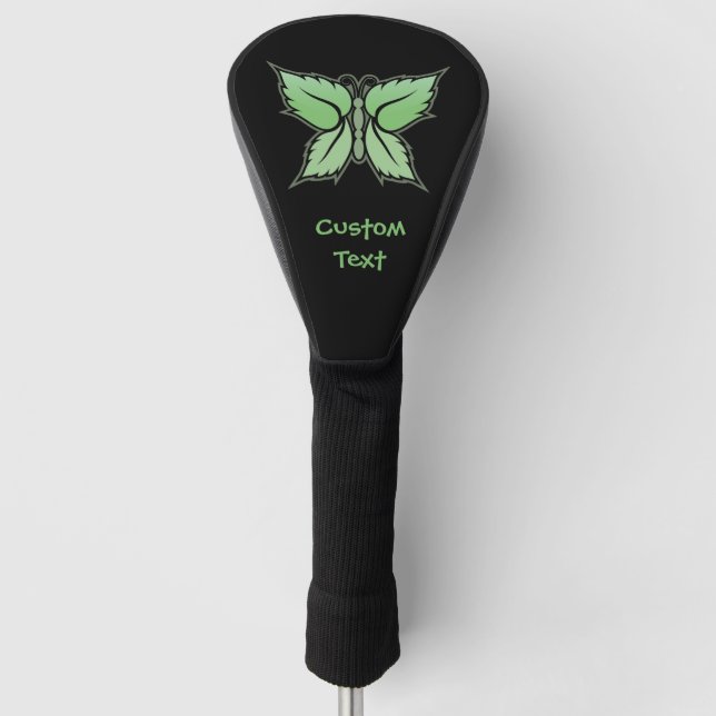 Mint Butterfly Golf Headcover (Vorderseite)