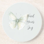 Mint Butterfly Joy Getränkeuntersetzer<br><div class="desc">Mint Butterfly Joy</div>
