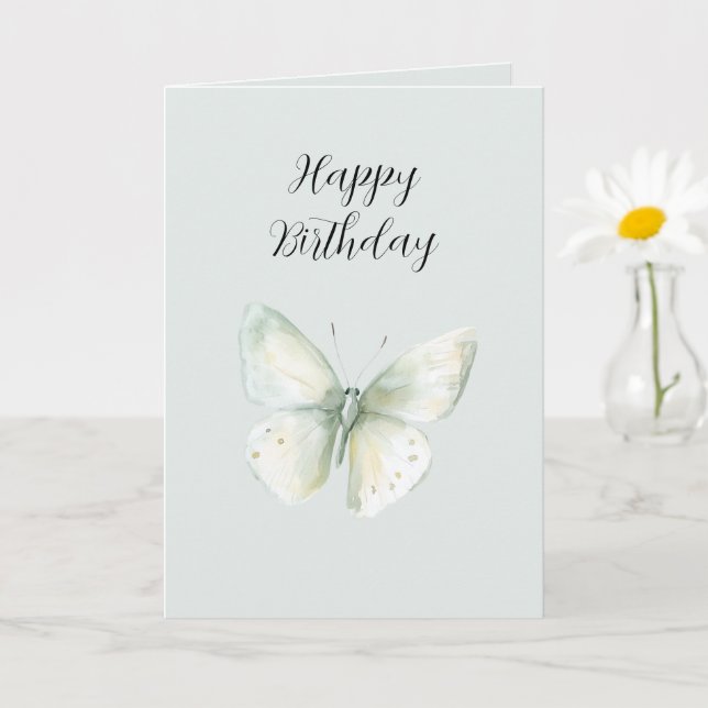 Mint Butterfly Joy Karte (Kleine Pflanze)