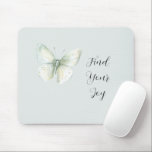 Mint Butterfly Joy Mousepad<br><div class="desc">Mint Butterfly Joy</div>