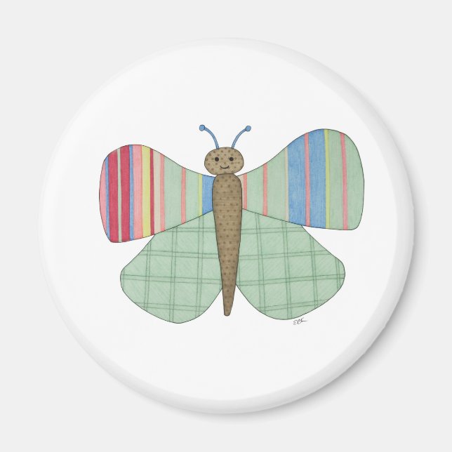 Mint Butterfly Magnet (Vorne)