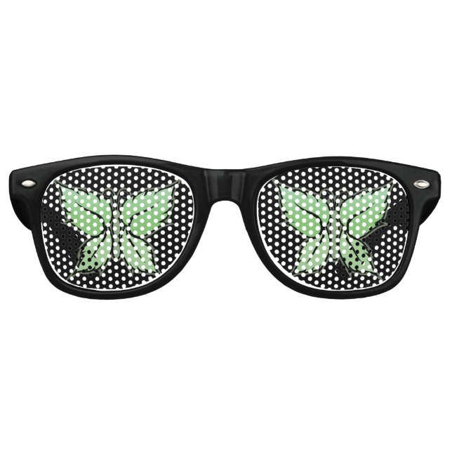 Mint Butterfly Partybrille (Vorderseite)