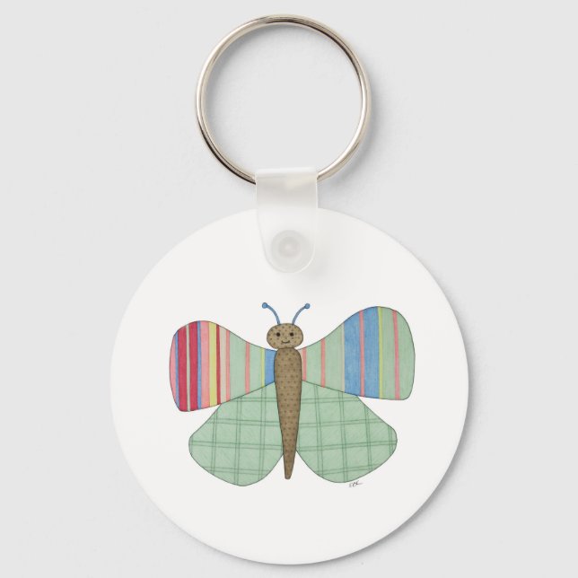 Mint Butterfly Schlüsselanhänger (Vorderseite)
