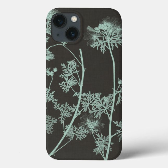 Mint & Charcoal Nature Study IV Case-Mate iPhone Hülle (Rückseite)