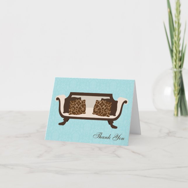 Mint Chic Deco Danke (Vorderseite)