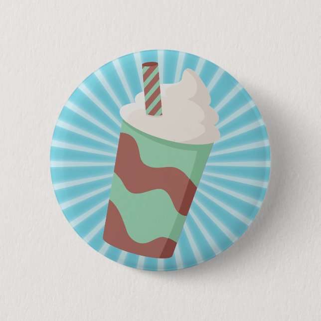 Mint Choc Milkshake Button (Vorderseite)