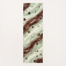 Mint Chocolate Chip Milkshake Marble Design