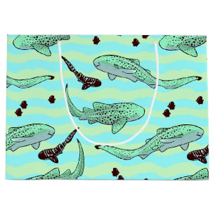 Mint Chocolate Chip Zebra Sharks Große Geschenktüte