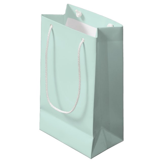 Mint Cloud Kleine Geschenktüte (Vorderseite Schrägansicht)