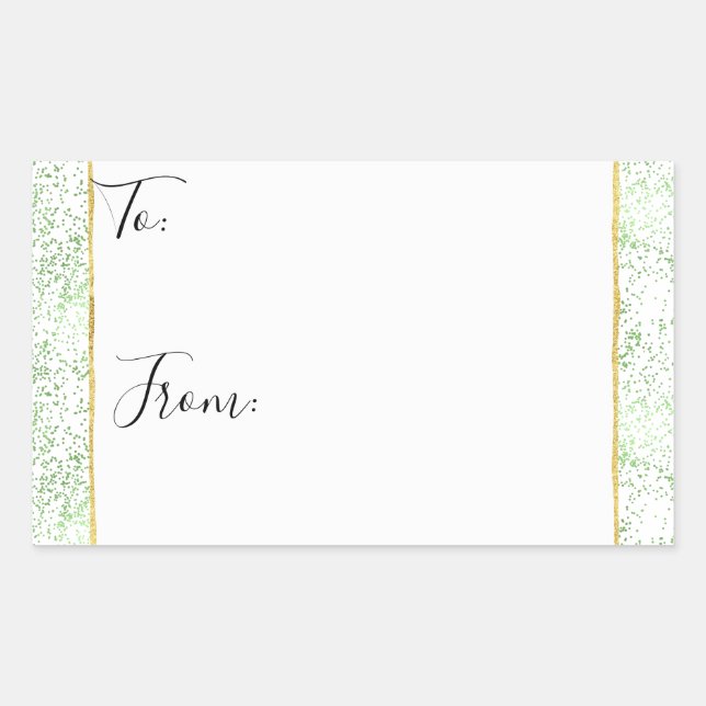 Mint Confetti Points Or À Partir Des Stickers De N (Devant)