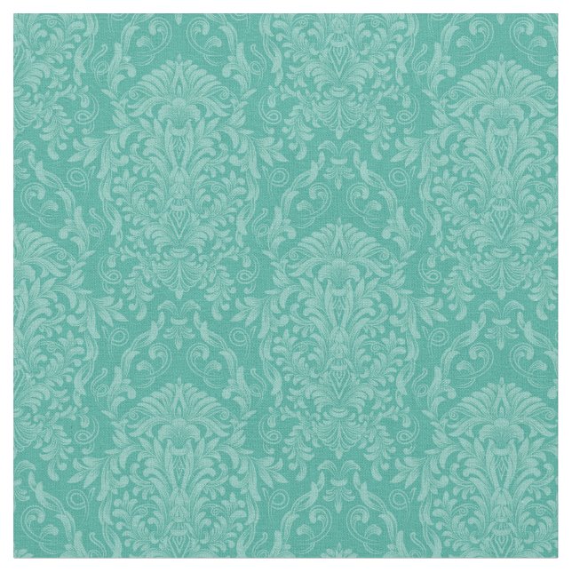 Mint Damask Stoff (Nahaufnahme)