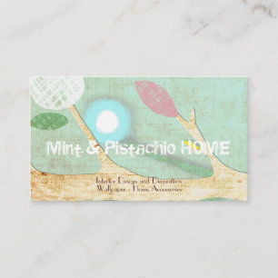Mint Fine Art Business Card Tree Visitenkarte