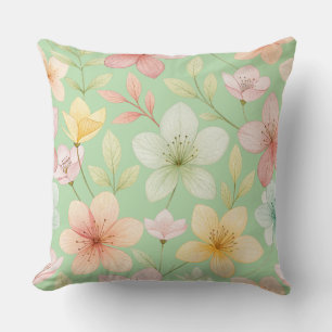 Mint Floral 20"x20" Drehkissen Kissen