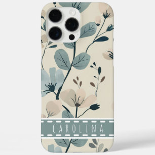 Mint Flower iPhone 16 Coque, Coque de nom personna