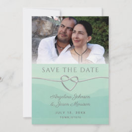 Mint-Foto-Hochzeit Save The Date