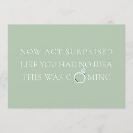 Mint Funny Bridesmaid / Vorschlag für Trauzeugin Einladung