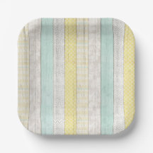 Mint & Gelb Boho Geometrisches Muster Rustikales H